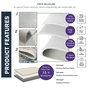 Conceptum Wookece1290 Alfombra 40 x 60 cm Gris, Marrón, Blanco y Negro